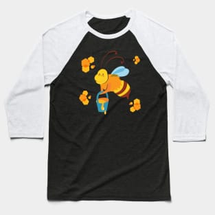 Cute Bee Honeybee Baseball T-Shirt